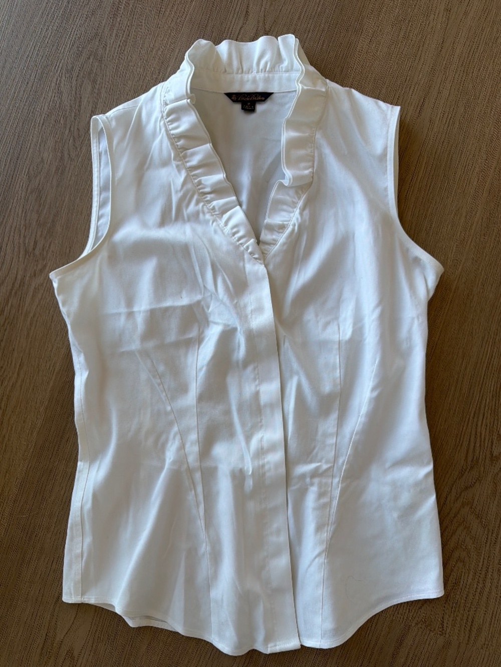 Brooks Brothers Fitted Non-Iron Stretch Supima® Cotton Ruffle Shirt